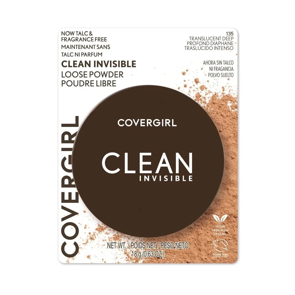 CoverGirl Clean Professional Loose Powder 135 Translucent Deep 0.63 oz NEW